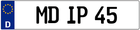 Trailer License Plate
